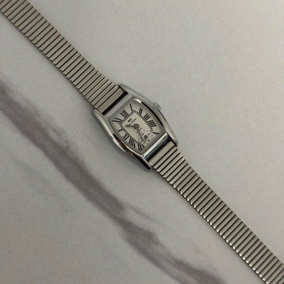 SKU:0411 Silver white mini watch vintage vibe + in a gift box They fit any hang - Picture 2 of 6